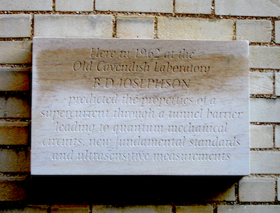 Unveiling of B D Josephson commemorative plaque's image