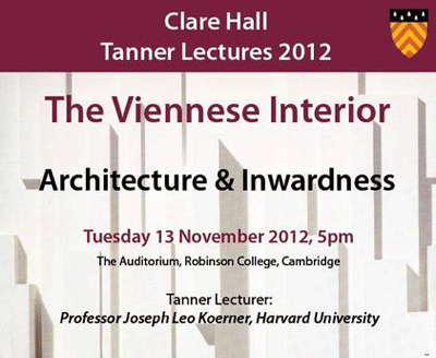 Clare Hall Tanner Lectures 2012 (1) Joseph Leo Koerner's image