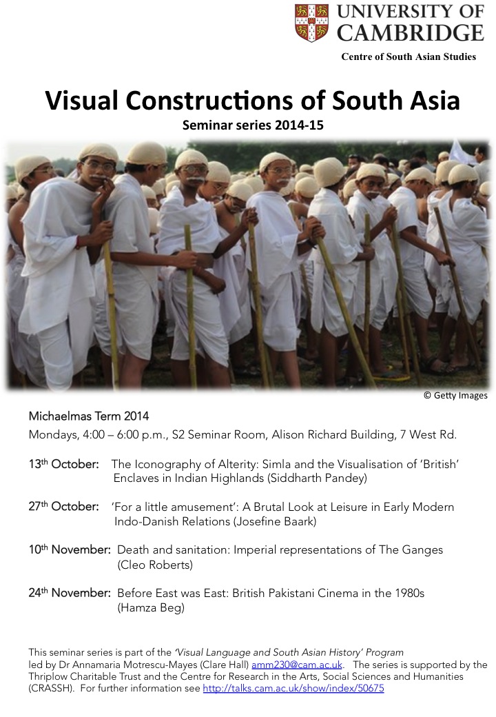 'Visual Constructions of South Asia' seminar series (Michaelmas 2014)'s image