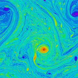 Vortex simulations of 2D turbulence in confined domains's image